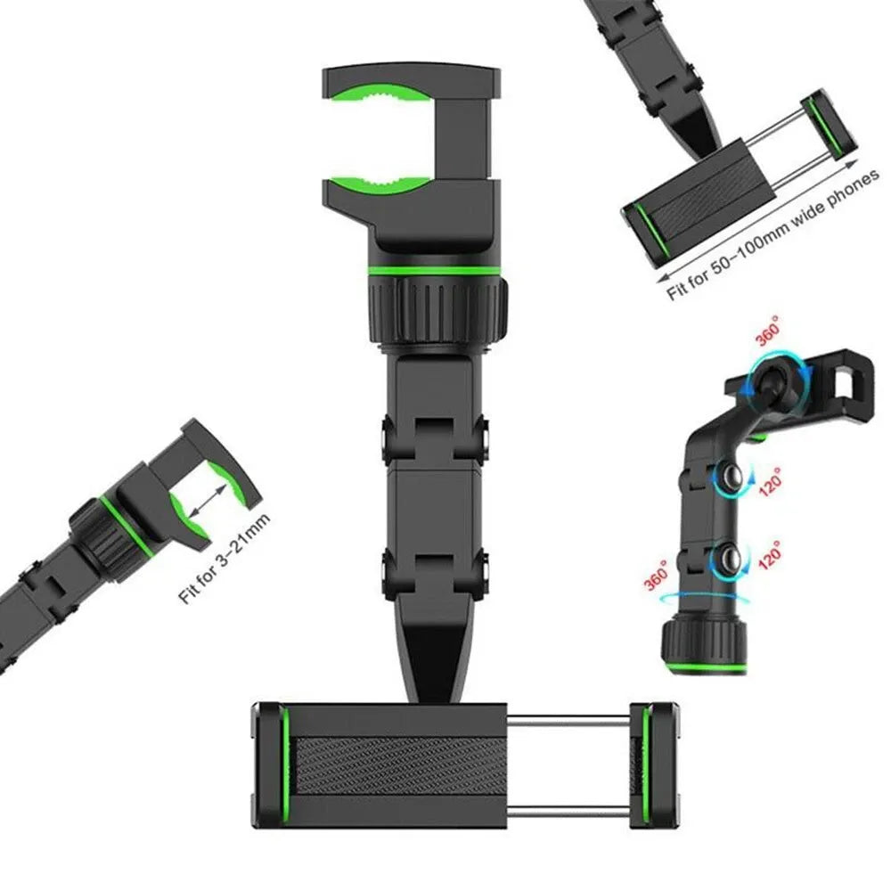 Support Téléphone 360° pour Voiture – Rotation Complète et Fixation Stable