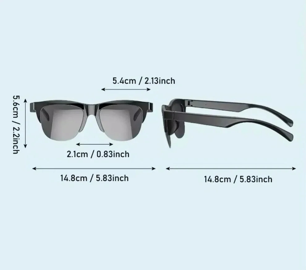 Lunettes Audio Intelligentes Sans Fil avec Protection UV