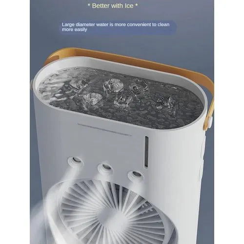 Climatiseur Portable Double Tête avec Brumisateur et Lumière LED