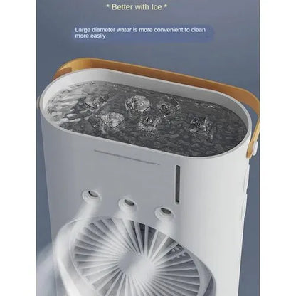 Climatiseur Portable Double Tête avec Brumisateur et Lumière LED