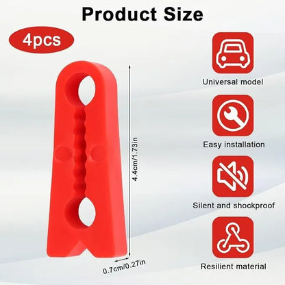 (4pc)Protections en Silicone pour Fermeture de Portière Facile et Silencieuse