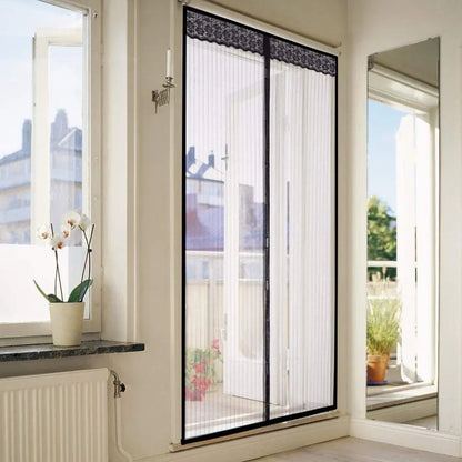 Rideau de Porte Magnétique Anti-Mouches avec Fermeture Automatique