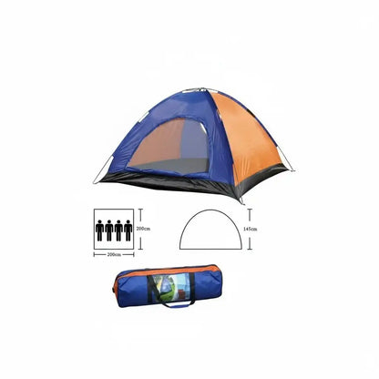 Tente de Camping Dôme 4 Personnes - Montage Facile