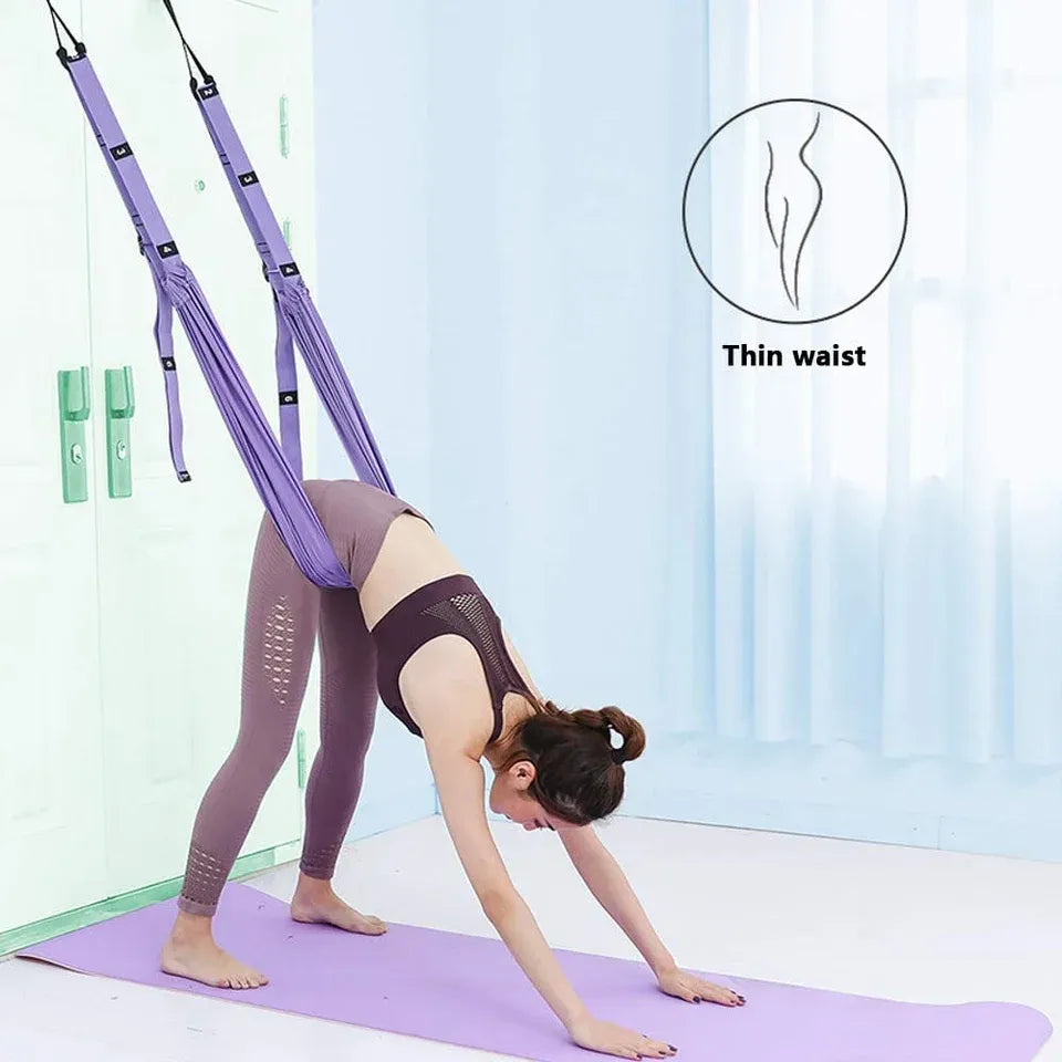 Sangle de Yoga pour Étirement de Nuque, Colonne et Renforcement