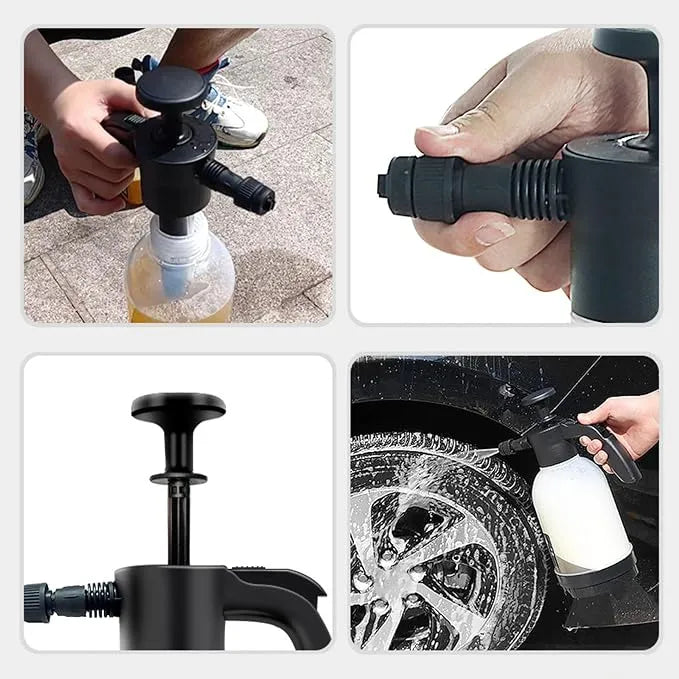 Bouteille de Mousse 2L à Pompe Manuelle pour Nettoyage Auto