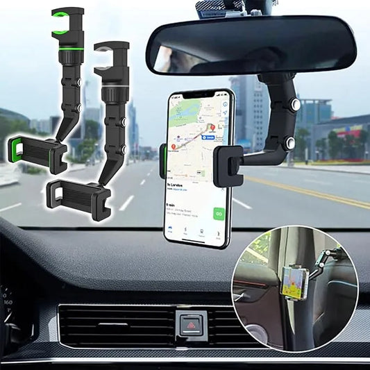 Support Téléphone 360° pour Voiture – Rotation Complète et Fixation Stable