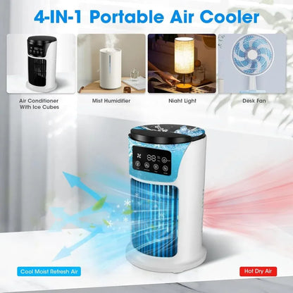 Mini Climatiseur Portable 3-en-1 – Fraîcheur Instantanée Partout