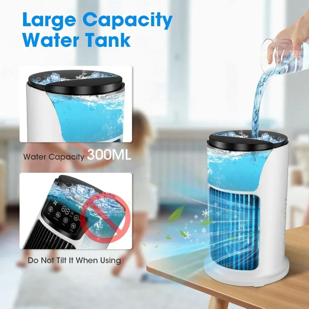 Mini Climatiseur Portable 3-en-1 – Fraîcheur Instantanée Partout