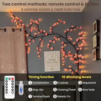 Guirlande Lumineuse Led En Forme De Branche De Cerisier En Fleurs