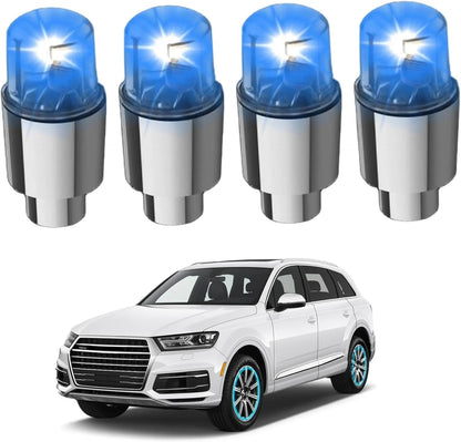 4PCS Bouchons de Valve LED pour Voiture – Élégance et Originalité