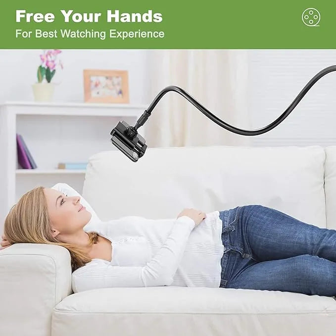 Support Téléphone à Bras Flexible pour un Visionnage Confortable
