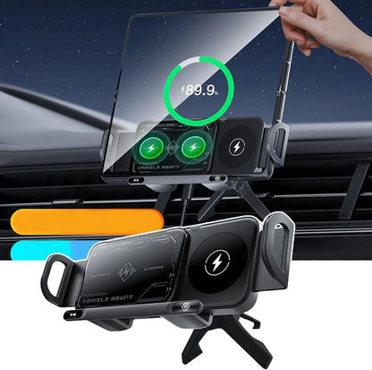 Support de Téléphone Voiture avec Charge Sans Fil et Utilisation à Une Main