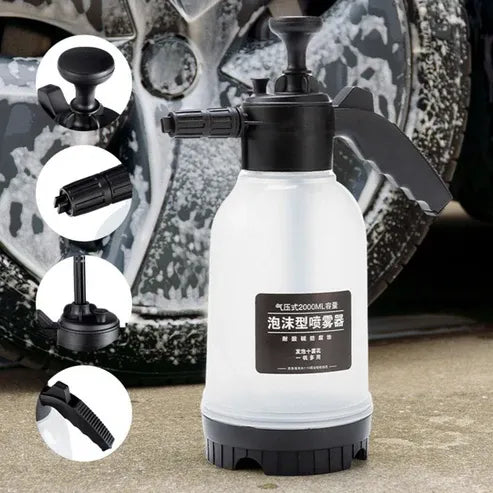 Bouteille de Mousse 2L à Pompe Manuelle pour Nettoyage Auto