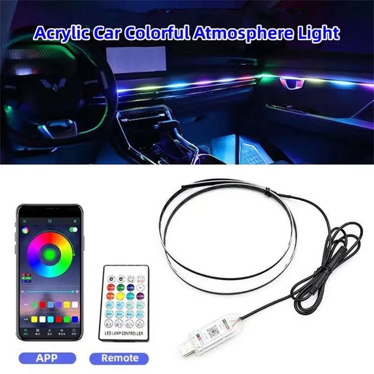 Bandeau LED Ambiance Multicolore avec Réglage de Luminosité et Couleurs