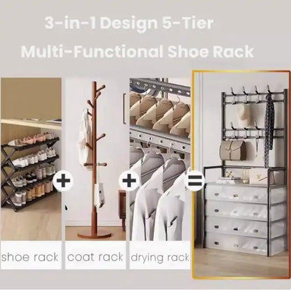 Organisateur multifonction pour chaussures, manteaux et accessoires