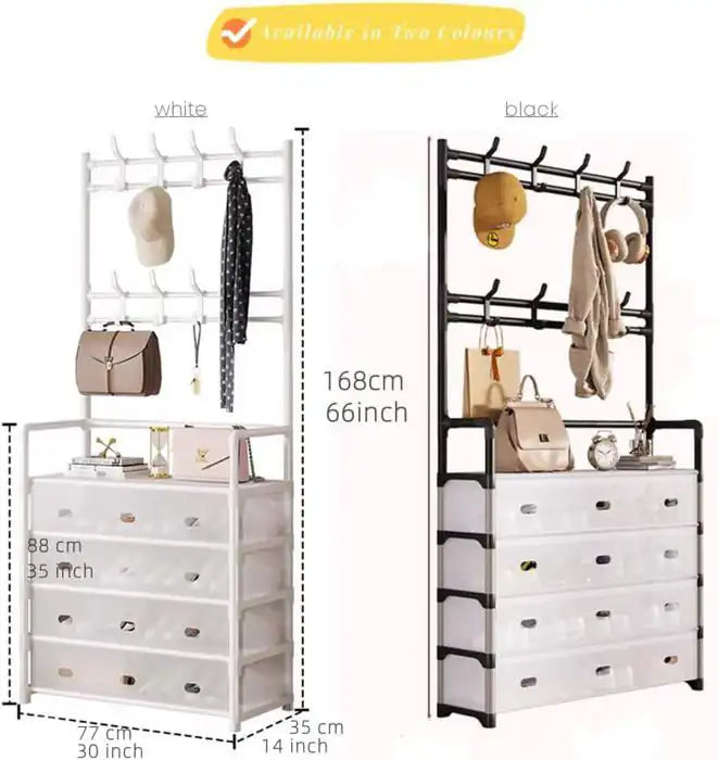Organisateur multifonction pour chaussures, manteaux et accessoires
