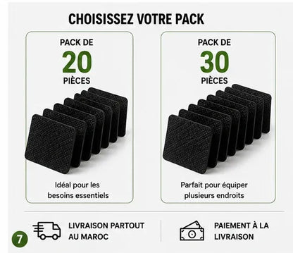 (20pc) Bandes adhésives anti-dérapantes pour tapis automobile et la maison