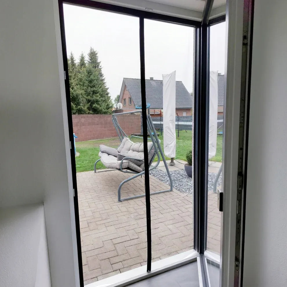 Rideau de Porte Magnétique Anti-Mouches avec Fermeture Automatique