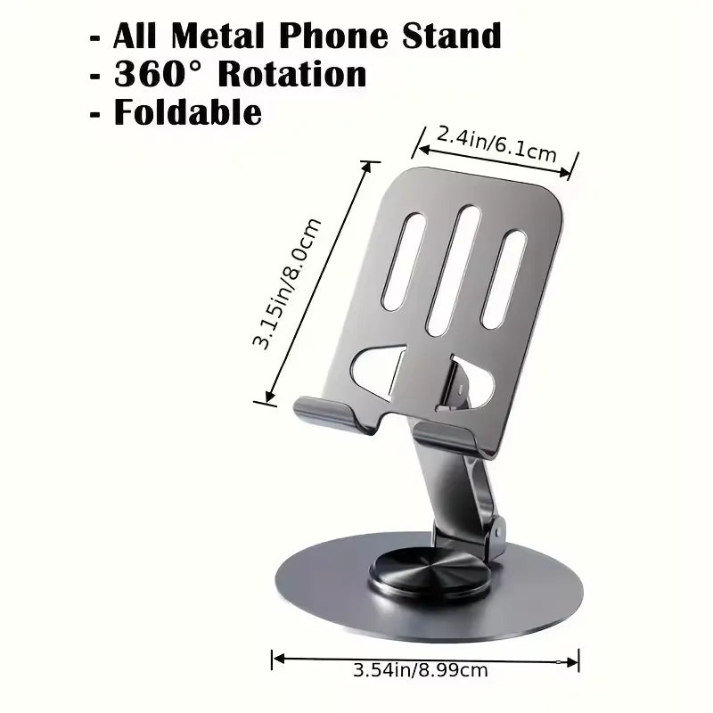 Support Téléphone avec Angle de Vision Réglable et Base Stable