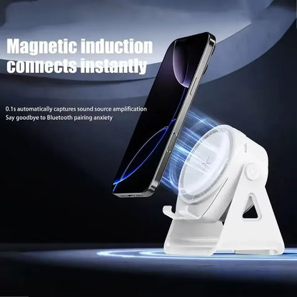 Support Téléphone 360° avec Charge Sans Fil et Speaker Bluetooth et led d’ambience RGB