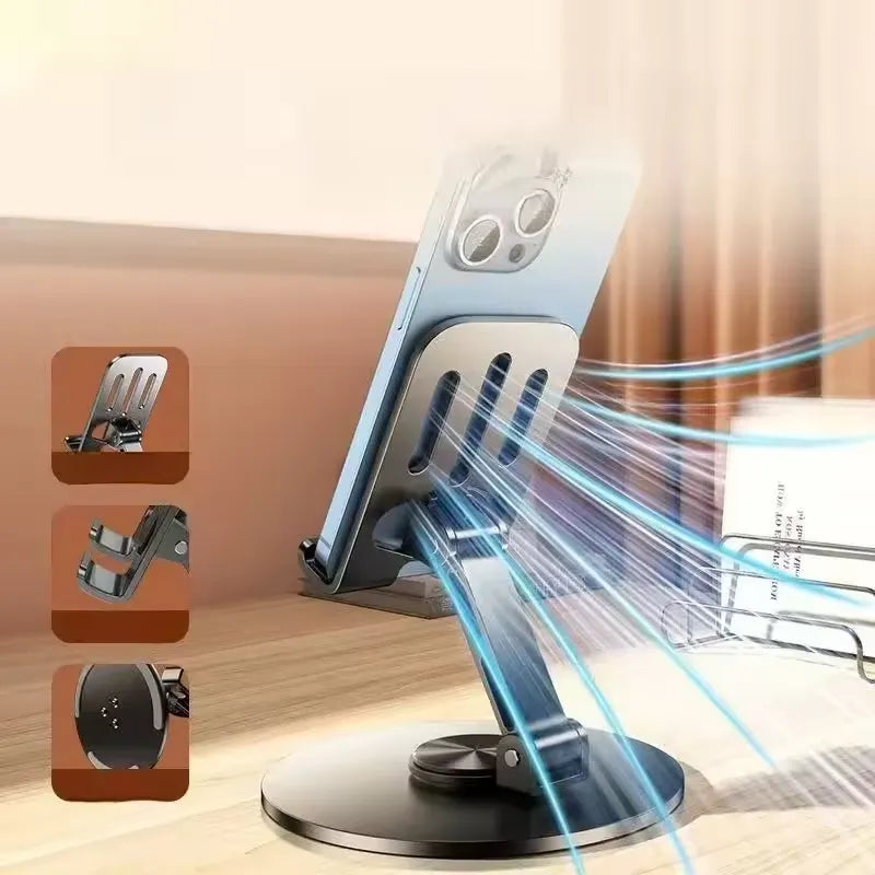 Support Téléphone avec Angle de Vision Réglable et Base Stable