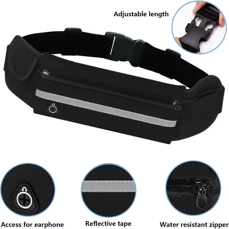 Ceinture Sport Multifonction Imperméable pour Running, Marche et Fitness