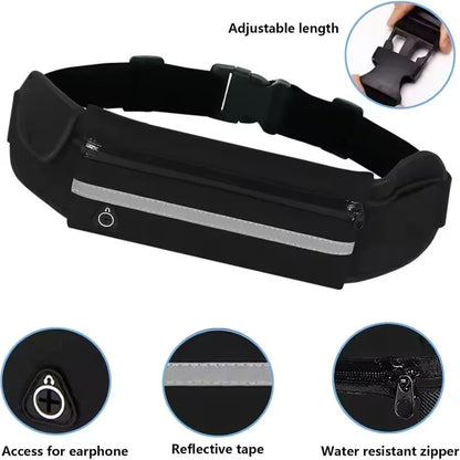 Ceinture Sport Multifonction Imperméable pour Running, Marche et Fitness