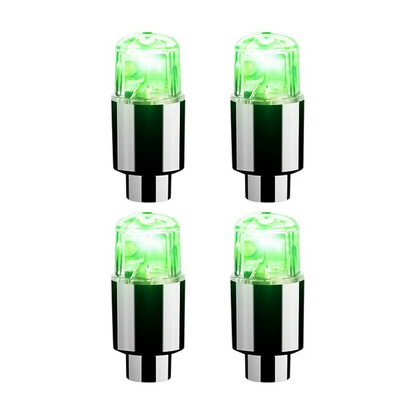 4PCS Bouchons de Valve LED pour Voiture – Élégance et Originalité