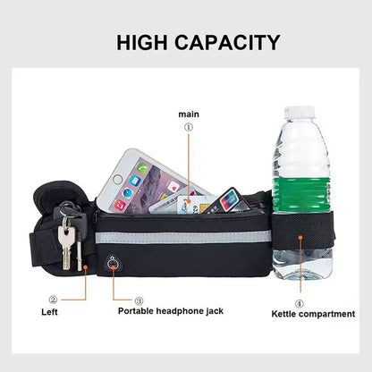 Ceinture Sport Multifonction Imperméable pour Running, Marche et Fitness