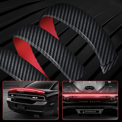 Premium Bande LED Arrière Voiture Style Carbone avec Éclairage