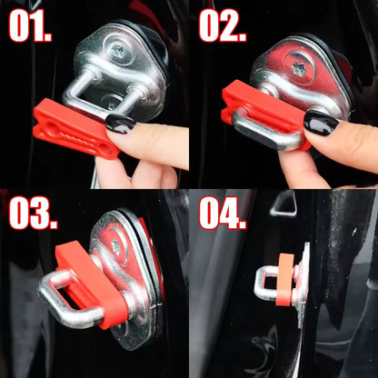 (4pc)Protections en Silicone pour Fermeture de Portière Facile et Silencieuse