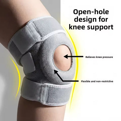 Genouillère de Compression avec Ouverture Rotulienne et Maintien Renforcé