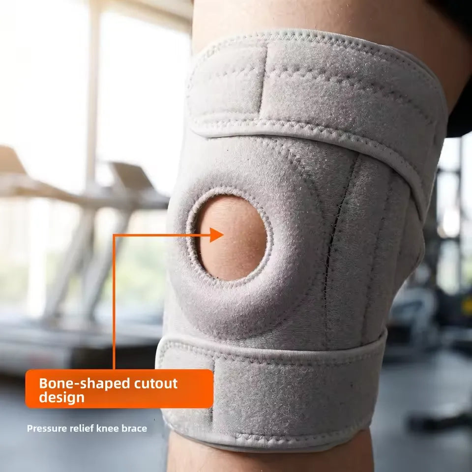 Genouillère de Compression avec Ouverture Rotulienne et Maintien Renforcé