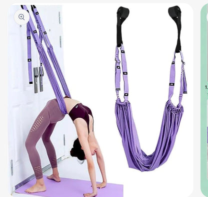 Sangle de Yoga pour Étirement de Nuque, Colonne et Renforcement