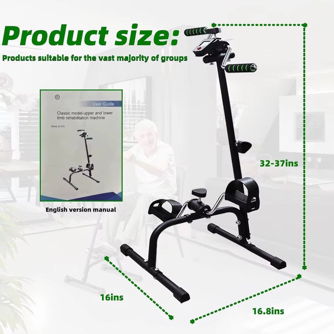 Vélo d'exercice à pédales - Exercice à domicile pour les bras et les jambes