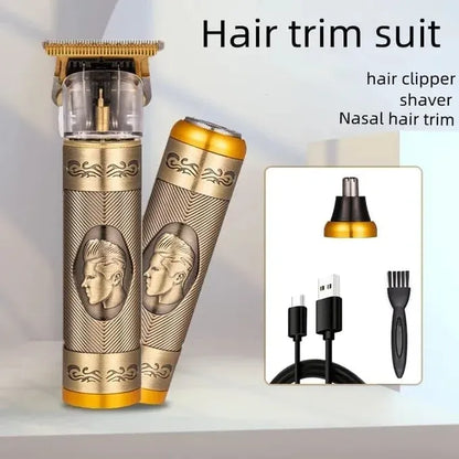Tondeuse Professionnelle 3-en-1 pour Barbe, Cheveux et Nez