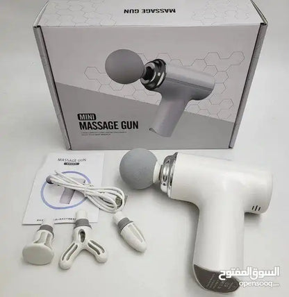 Pistolet de Massage Portable avec 4 Têtes et Recharge USB