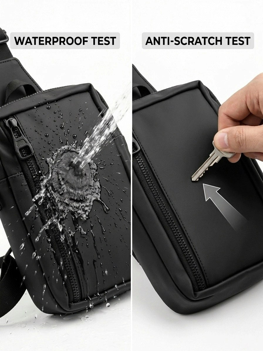 Mini Sac Bandoulière cuir Imperméable pour Homme et Femme