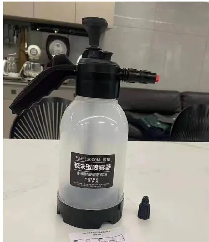 Bouteille de Mousse 2L à Pompe Manuelle pour Nettoyage Auto