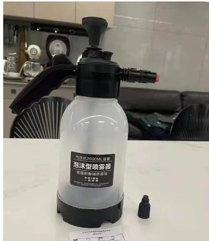 Bouteille de Mousse 2L à Pompe Manuelle pour Nettoyage Auto