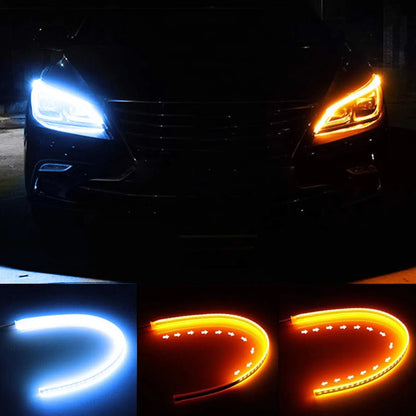 (2pc)Bande LED Flexible pour Phares de Voiture avec Design Élégant ( 60cm)