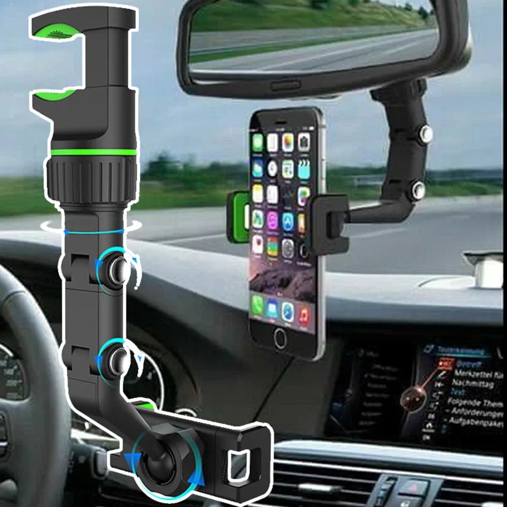Support Téléphone 360° pour Voiture – Rotation Complète et Fixation Stable