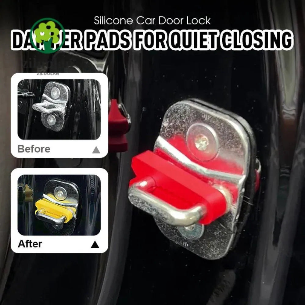 (4pc)Protections en Silicone pour Fermeture de Portière Facile et Silencieuse