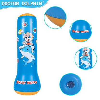Sac de Boxe Gonflable Enfant – Jeu Sportif avec Retour Automatique